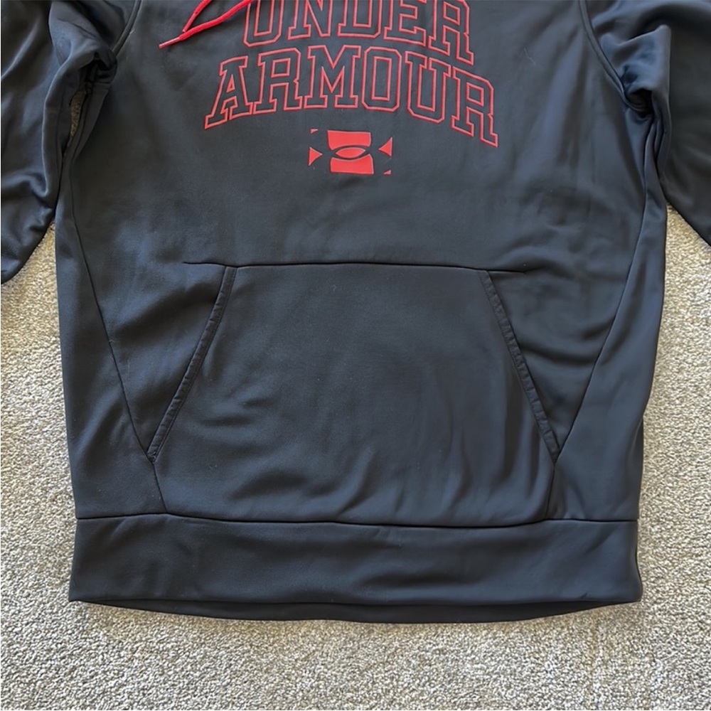Men’s Under Armour Black Coldgear Hooded Sweatshirt - Picture 4 of 6